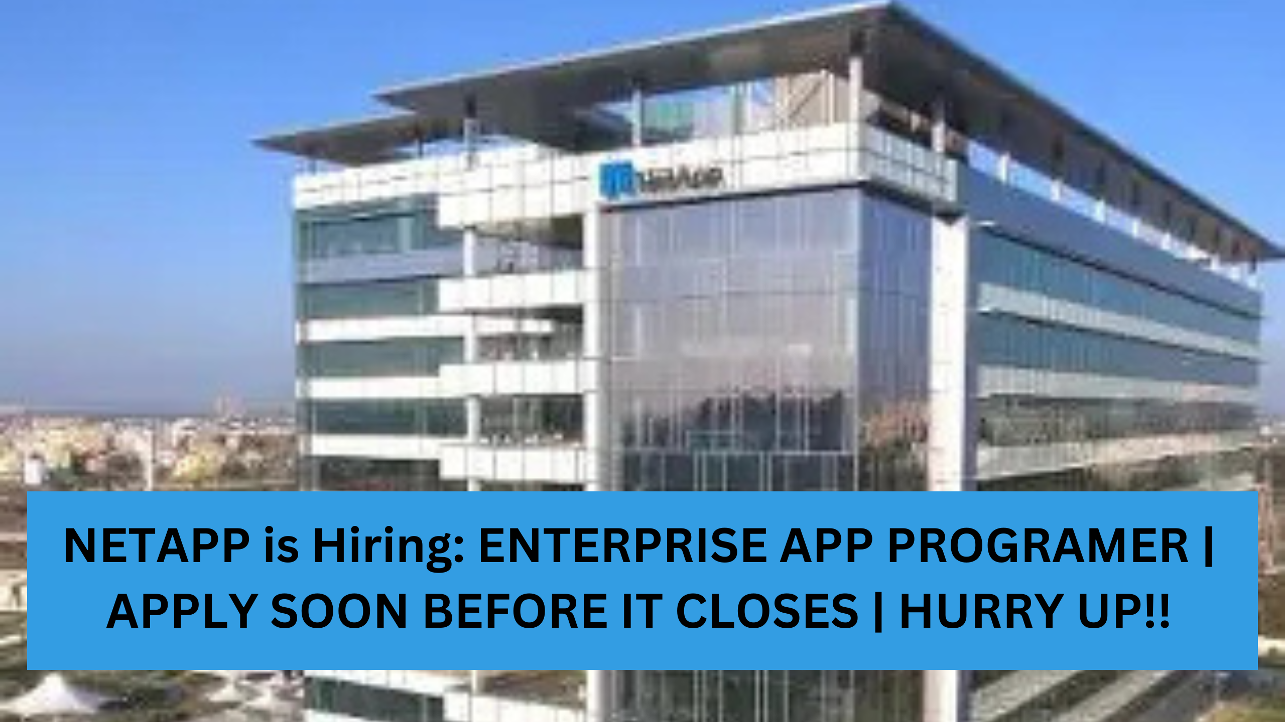 NETAPP is Hiring: ENTERPRISE APP PROGRAMER | APPLY SOON BEFORE IT CLOSES | HURRY UP!!