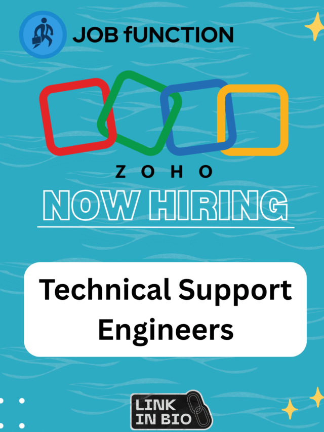 Zoho is Hiring: Technical Support Engineers | Freshers are Eligible | Apply Before the Application Closes !!