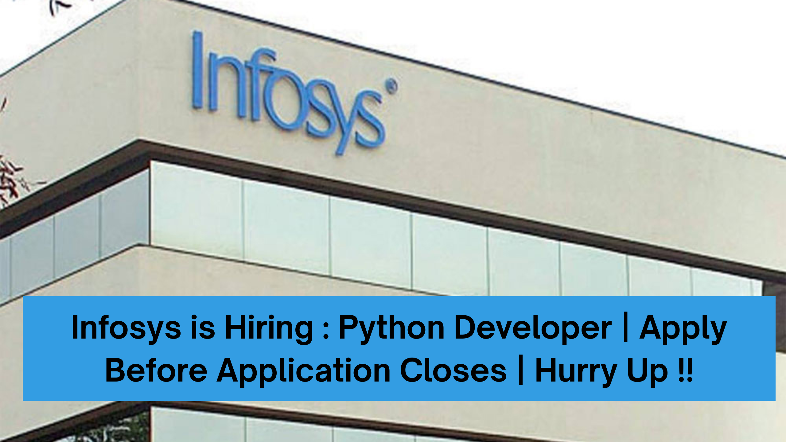 Infosys is Hiring : Python Developer | Apply Before Application Closes | Hurry Up !!