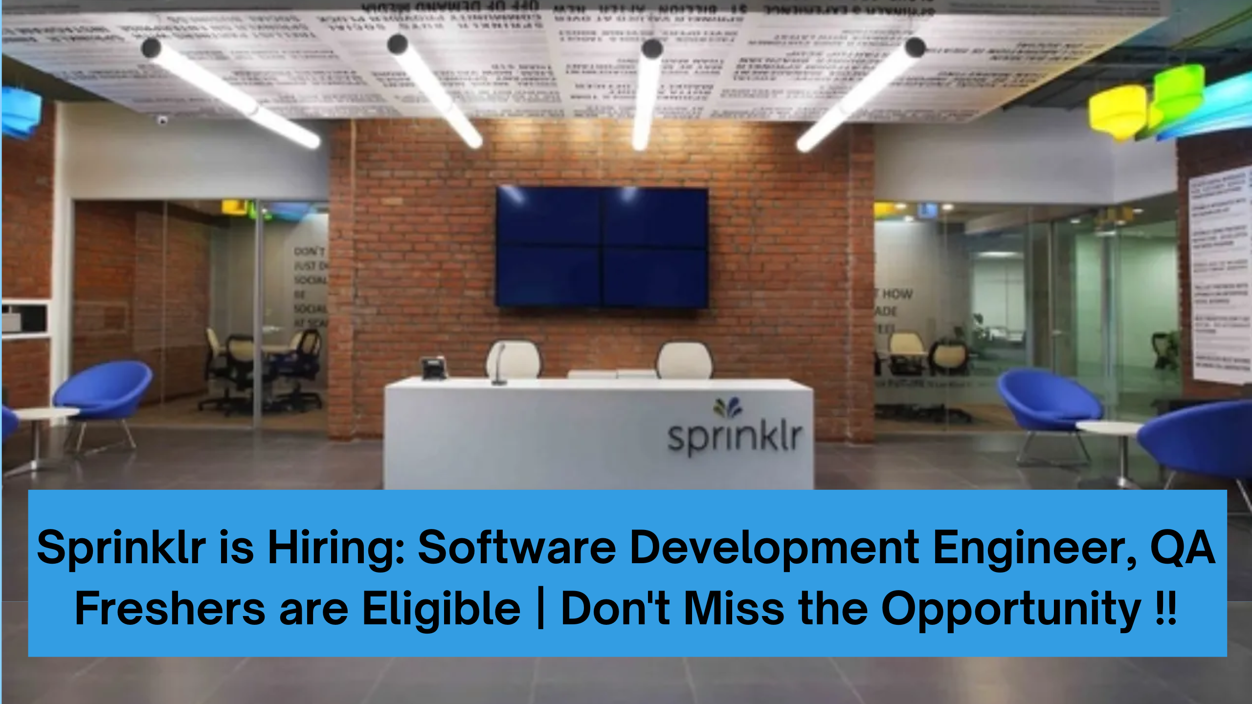 Sprinklr is Hiring: Software Development Engineer, QA Freshers are Eligible | Don't Miss the Opportunity !!
